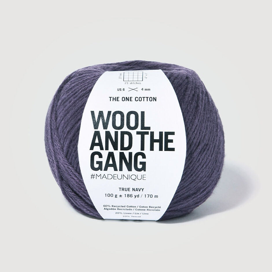 The One Cotton Yarn Wool and the Gang True Navy