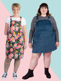 Cleo Dungaree Dress Pattern (US0-30) Pattern Tilly and the Buttons