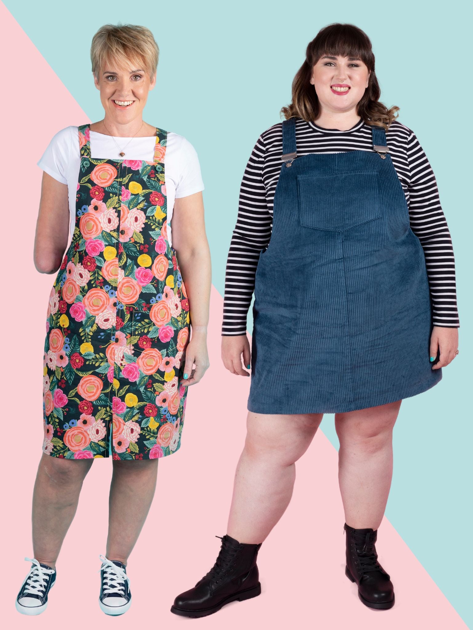 Cleo Dungaree Dress Pattern (US0-30) Pattern Tilly and the Buttons