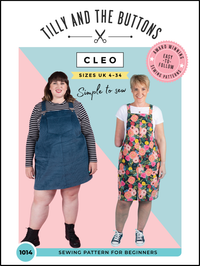 Cleo Dungaree Dress Pattern (US0-30) Pattern Tilly and the Buttons