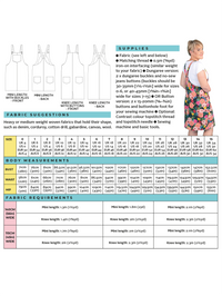 Cleo Dungaree Dress Pattern (US0-30) Pattern Tilly and the Buttons