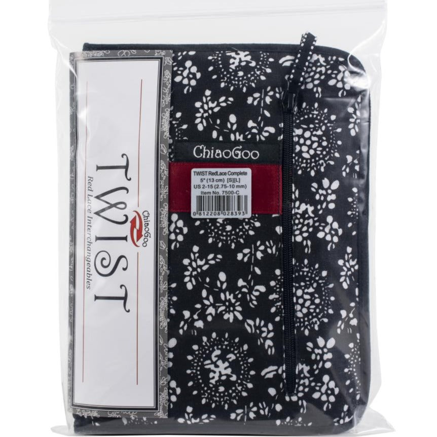 ChiaoGoo TWIST Red Lace Interchangeable 5" Tip Knitting Needle Set Tools ChiaoGoo