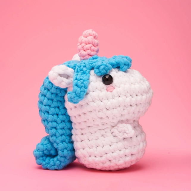 Billy the Unicorn Beginner Crochet Kit Kit The Woobles