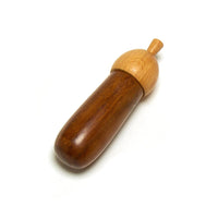 Wooden acorn needle holder