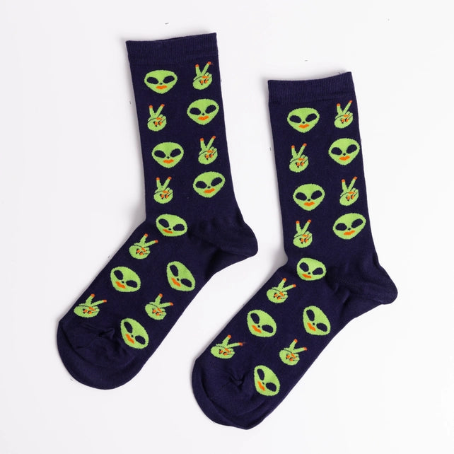Alien Socks Accessories Yellow Owl Workshop