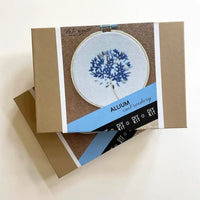 Allium embroidery kit box