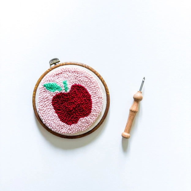Beginner Punch Needle Kit - Apple