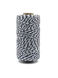 2mm Bakers Twine Gift Wrap May Arts Black & White