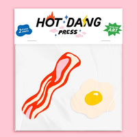 Bacon & Egg Buddies Iron-On Accessories Hot Dang Press