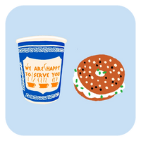 Nyc Breakfast Buddies Iron-On Accessories Hot Dang Press