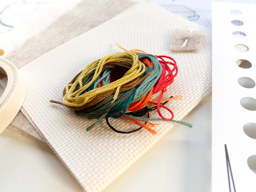 Bibliophile Cross Stitch Kit Needlework Junebug and Darlin