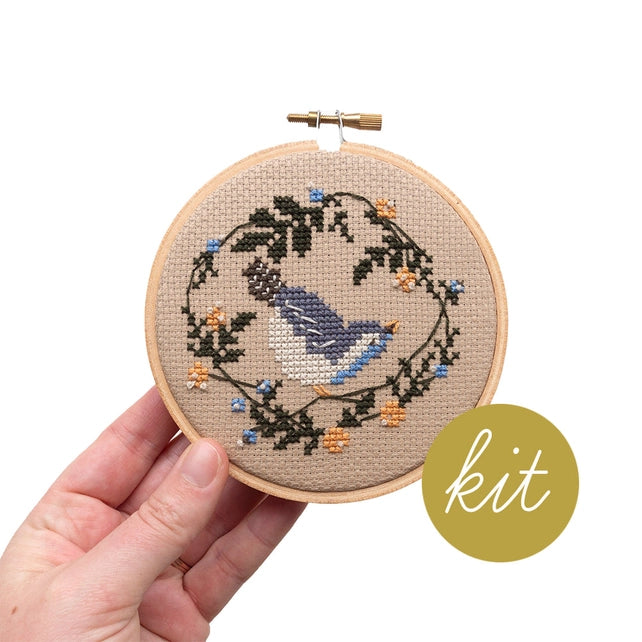 Spring Bird Cross Stitch Kit