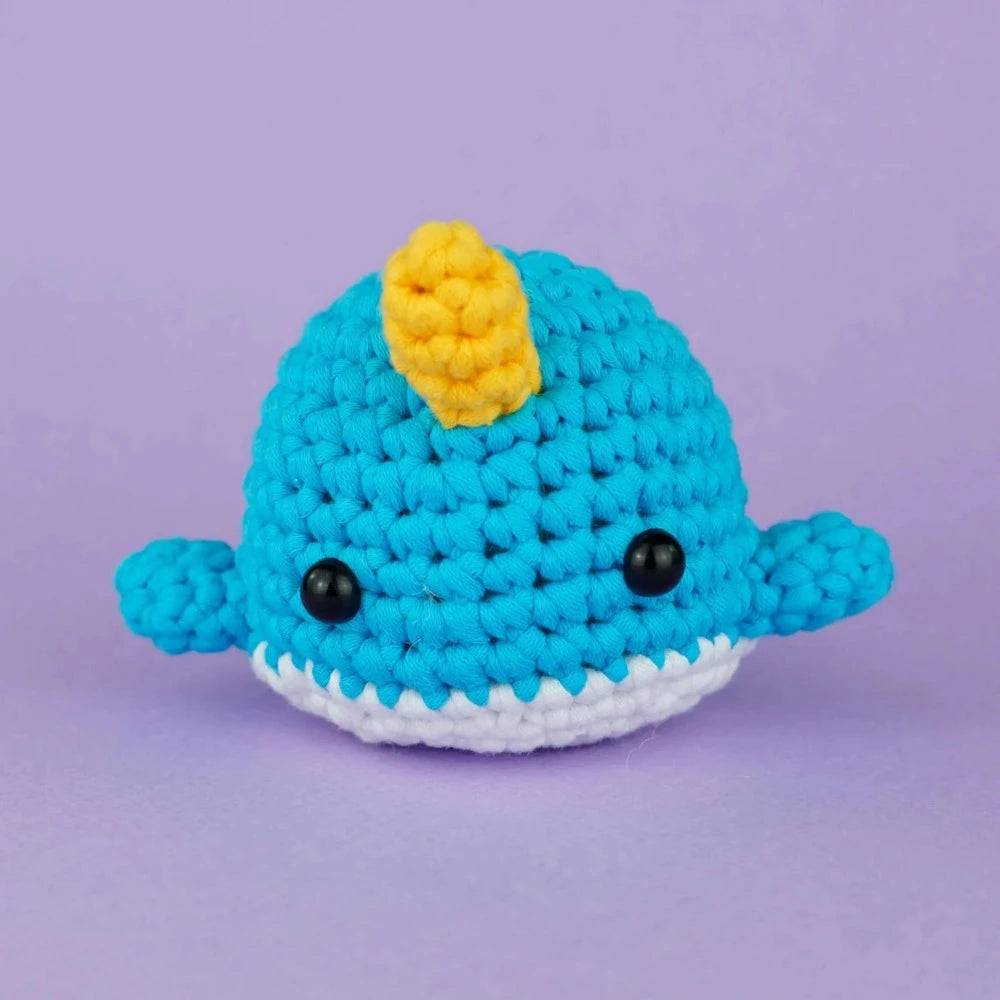 Bjorn the Narwhal Beginner Crochet Kit Kit The Woobles