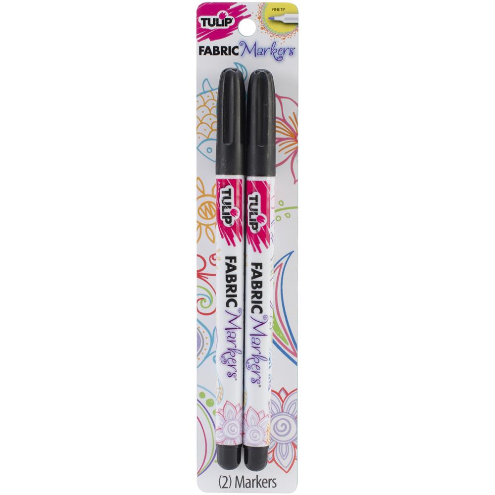 Fabric Marker Black Set of 2 Art Tulip