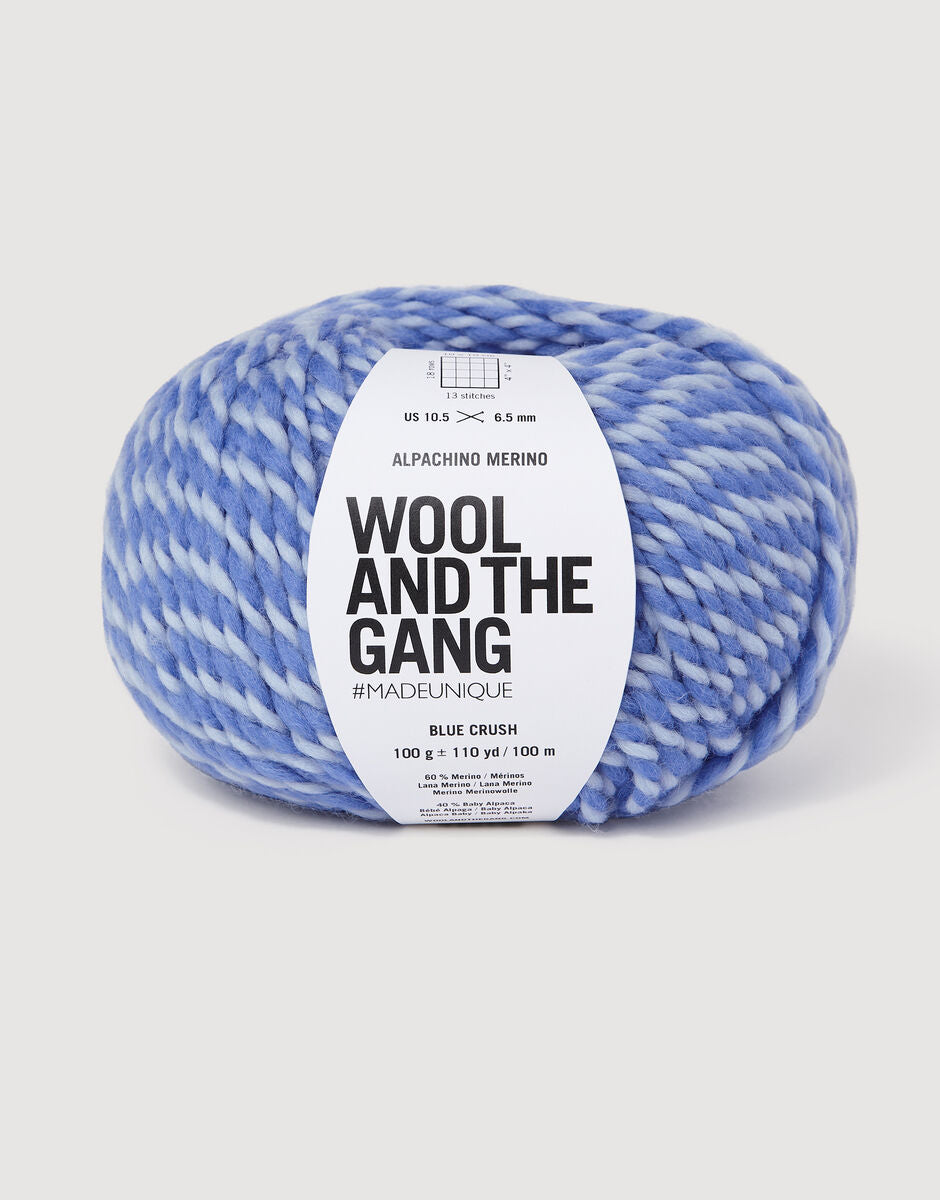 Wool and the Gang Alpachino Merino Twist Yarn Wool and the Gang Blue Crush