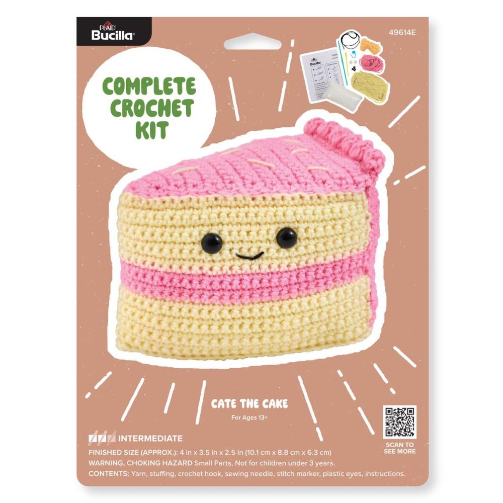 Cake Slice Amigurumi Crochet Kit Kit Bucilla