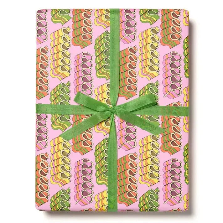 Candy Ribbons Gift Wrap Roll Gift Wrap Red Cap Cards