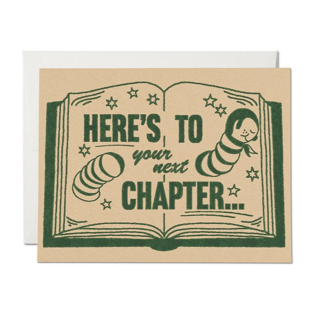 Next Chapter Congratulations Card Greeting Cards Red Cap Cards