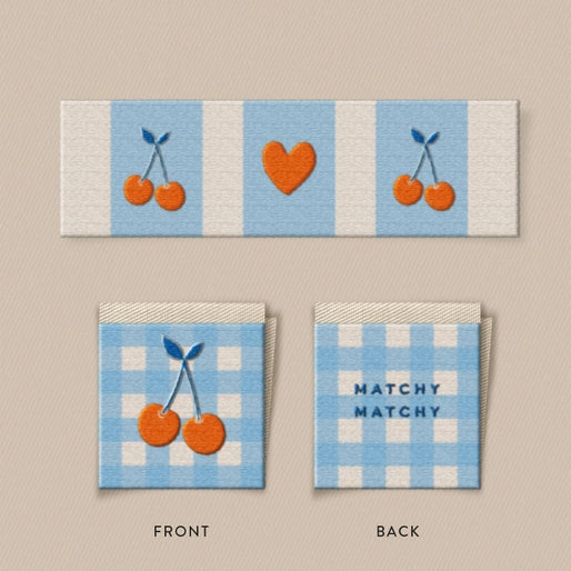 Cherries Square and Rectangle Garment Labels