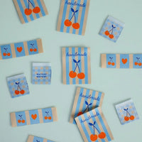 Cherries Square and Rectangle Garment Labels