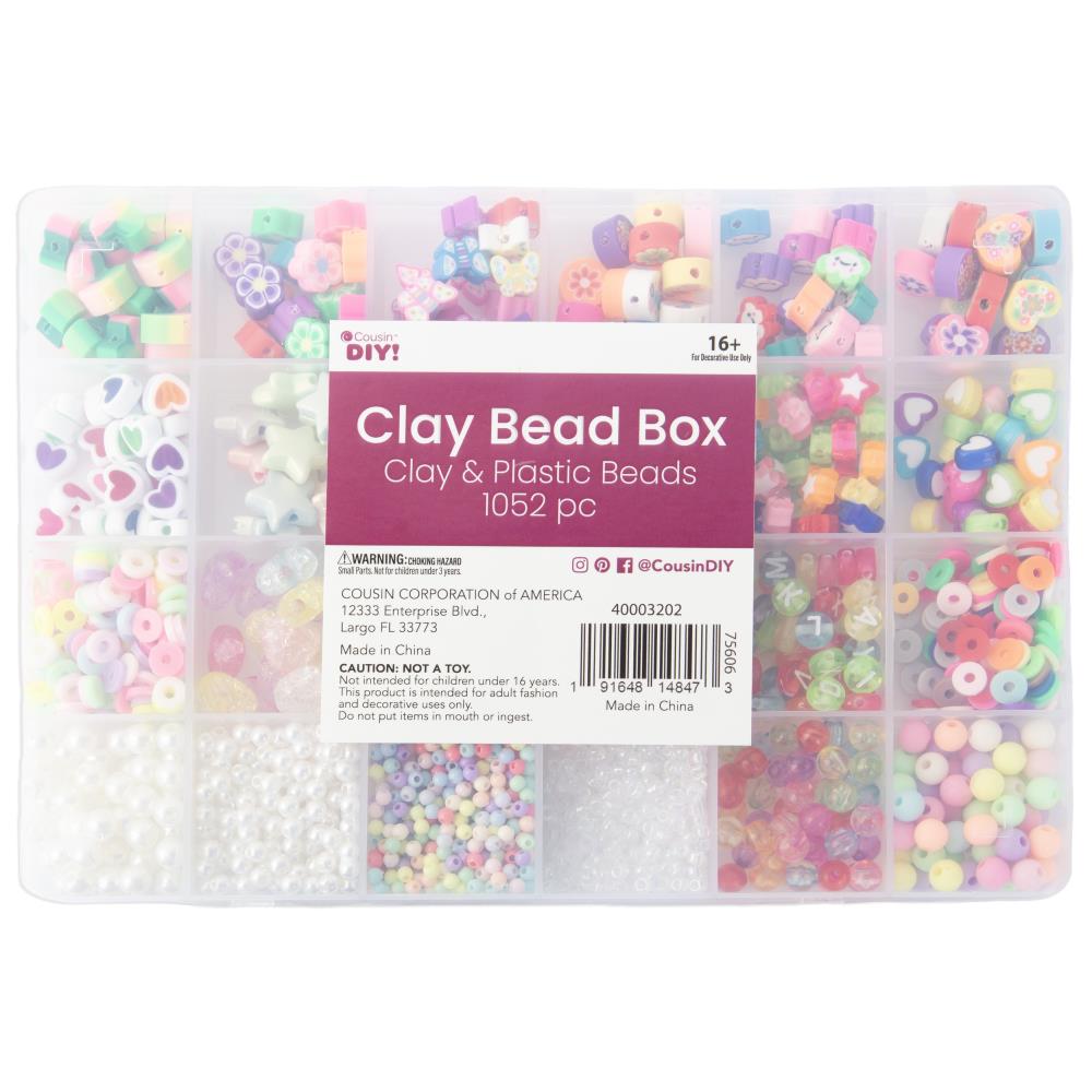 Clay Bead Box Beads Cousin