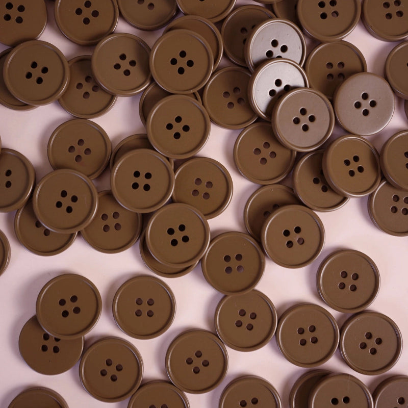 Cocoa Retro Buttons Buttons Matchy Matchy Sewing Club