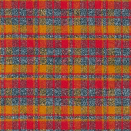 Mammoth Flannel by Robert Kaufman in Crimson Fabric Robert Kaufman