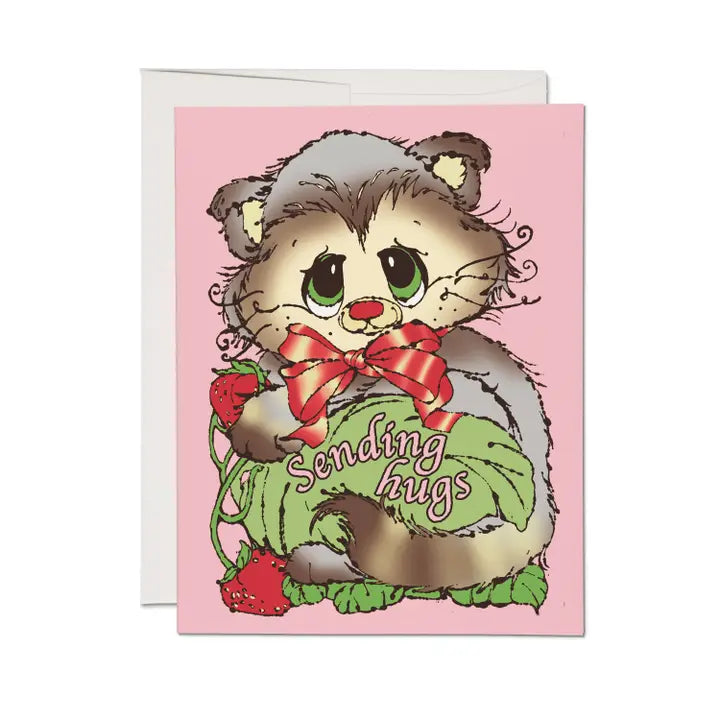 Sending hugs critter card