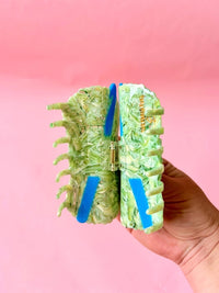 Crochet Yarn Hair Claw Accessories The Peach Fuzz