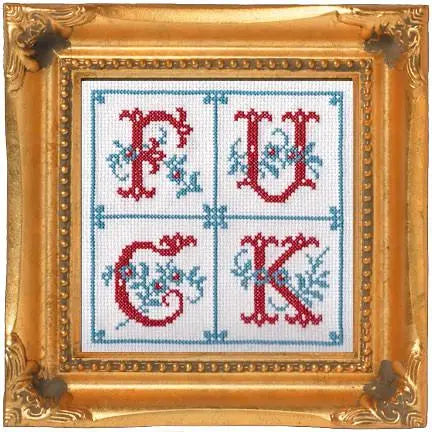 Fancy F*ck Cross Stitch Kit