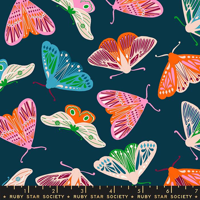 Flowerland Fluttering by Ruby Star Society in Peacock