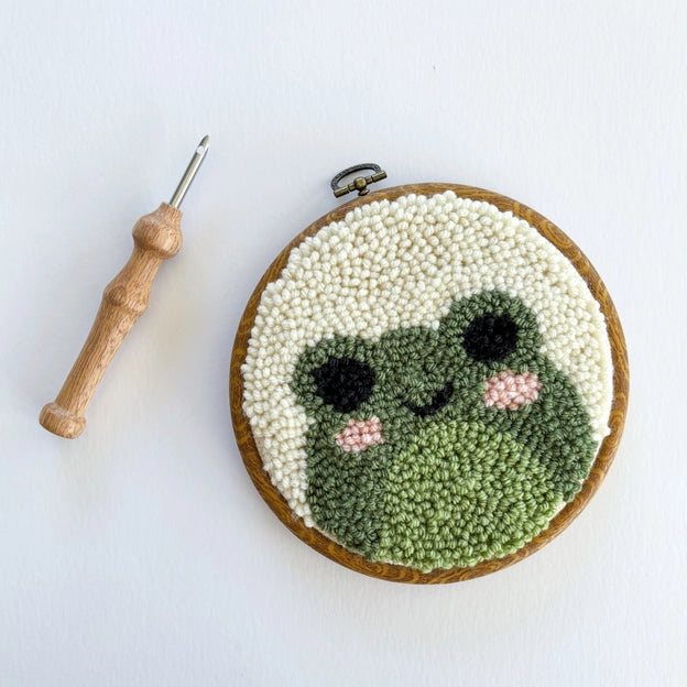 Beginner Punch Needle Kit - Frog