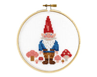 Gnome Cross Stitch Kit Kit The Stranded Stitch