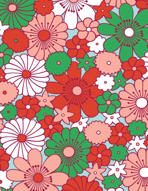 Holiday Floral Gift Bag Gift Wrap The Good Twin