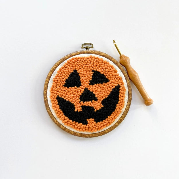 Beginner Punch Needle Kit - Jack-o-Lantern Kit The Urban Acres