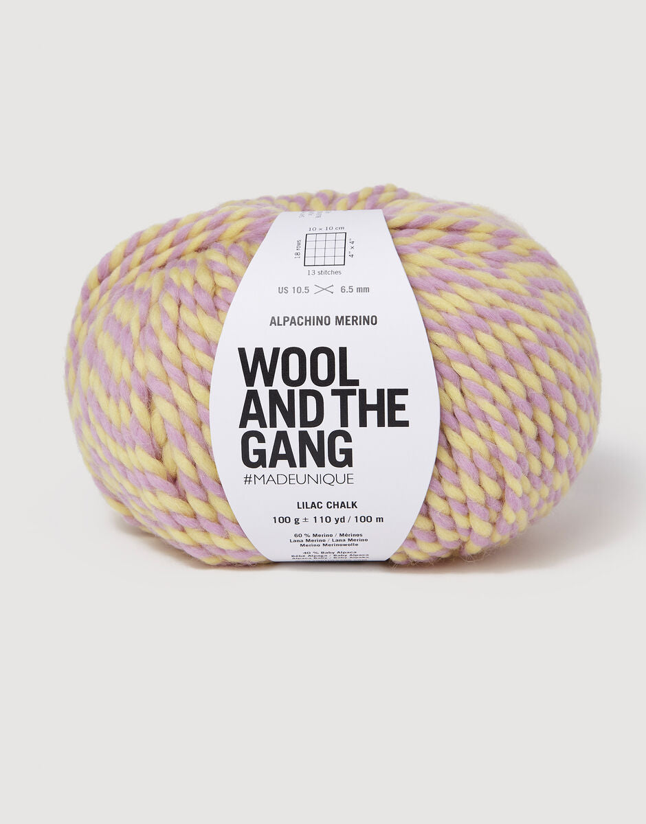 Wool and the Gang Alpachino Merino Twist Yarn Wool and the Gang Lilac Chalk