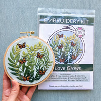 "Love Grows" Landscape Embroidery Kit Jessica Long Embroidery