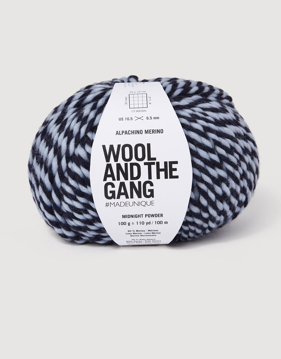 Wool and the Gang Alpachino Merino Twist Yarn Wool and the Gang Midnight Powder