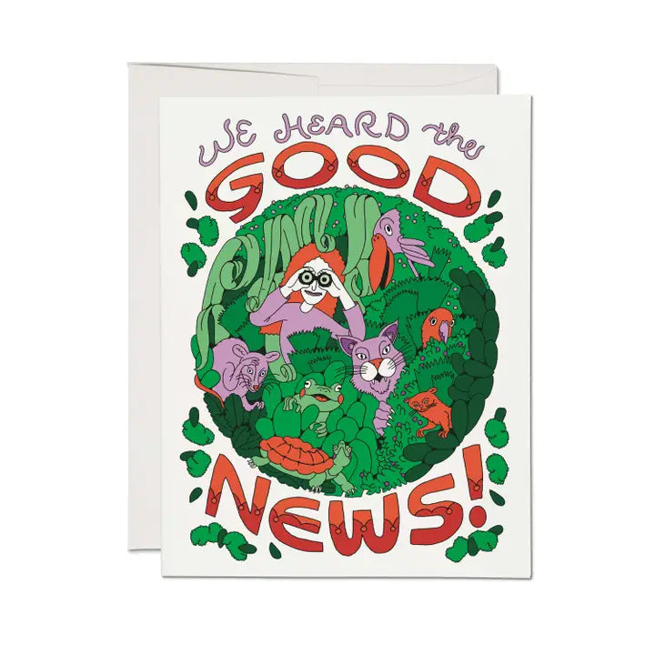 We heard the good news card