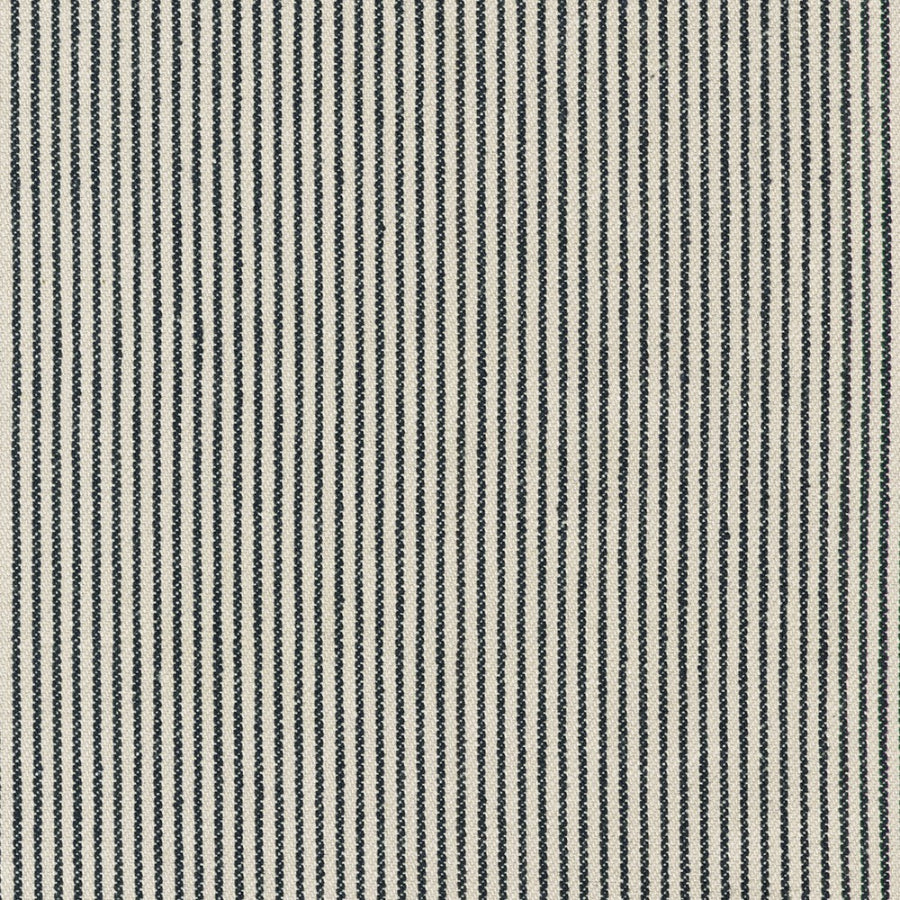 Textured fabric pattern with thin black and white stripes