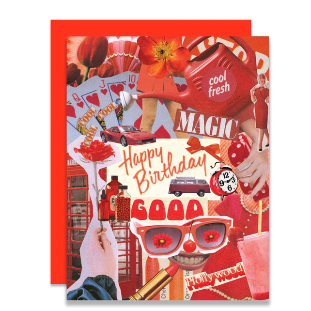 Red Birthday Card