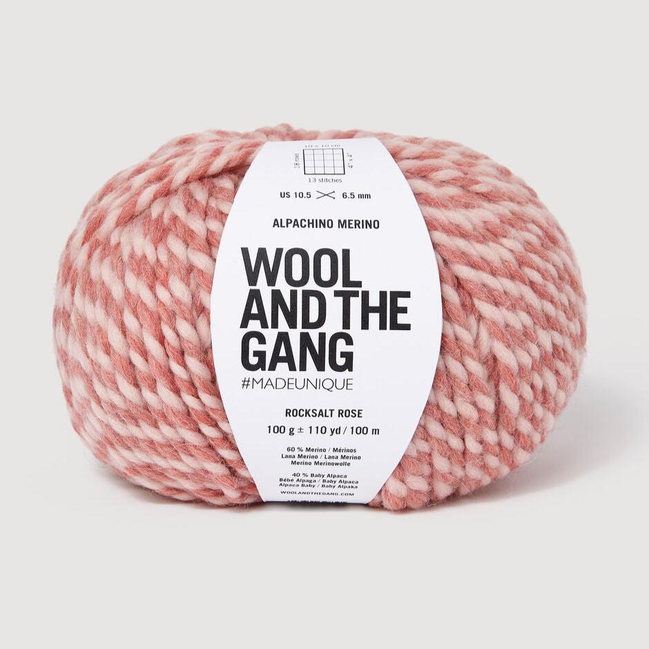 Wool and the Gang Alpachino Merino Twist Yarn Wool and the Gang Rocksalt Rose
