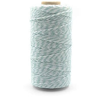 2mm Bakers Twine Gift Wrap May Arts Seafoam & White