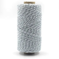 2mm Bakers Twine Gift Wrap May Arts Silver & White