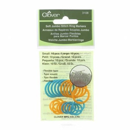 Soft Jumbo Stitch Ring Markers Tools Clover