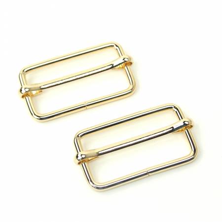 1-1/2 inch Slider Buckles (Set of 2) - Gold Notions Sallie Tomato