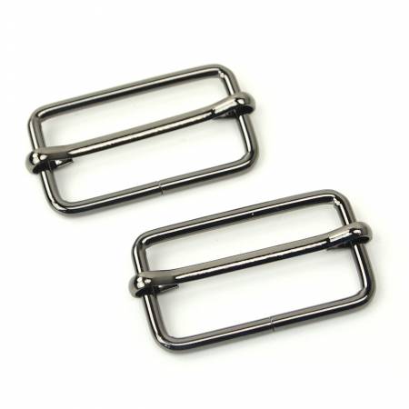 1-1/2 inch Slider Buckles (Set of 2) - Gunmetal Notions Sallie Tomato