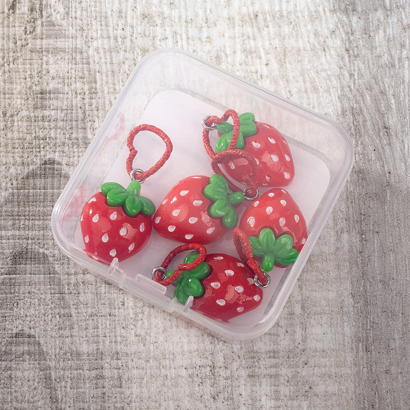 Strawberry Stitch Markers
