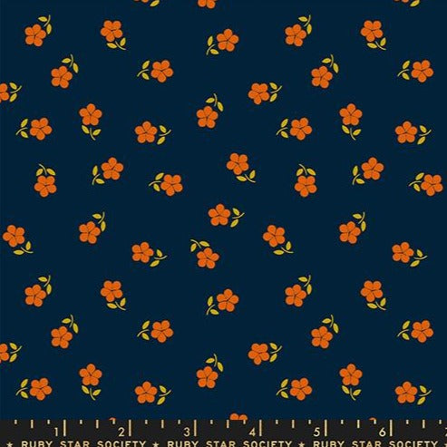 Sugar Maple Petal by Ruby Star Society in Navy
