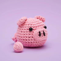 Bacon the Pig Beginner Crochet Kit Kit The Woobles